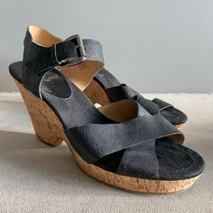 Nine West black wedges, 8M